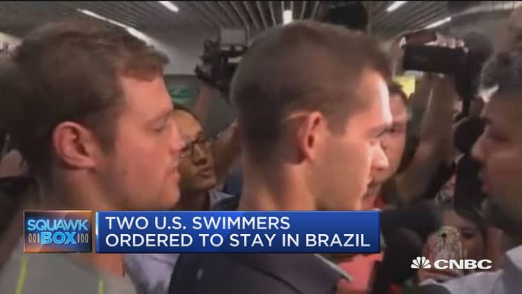 Two US swimmers detained in Brazil 