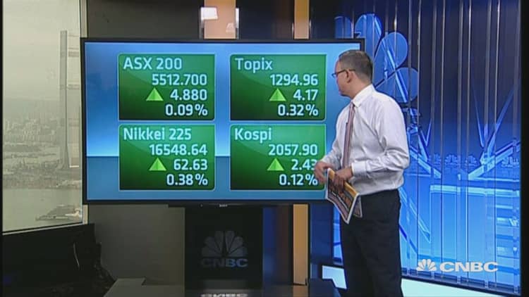 Asia markets in the green