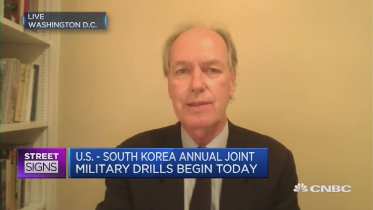 Why is the US doing military drills with South Korea?