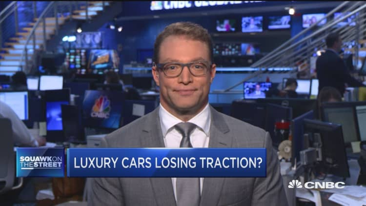 Luxury cars losing traction?