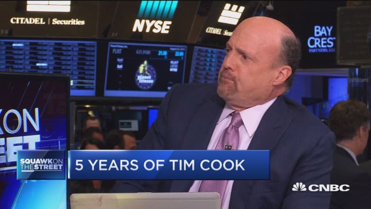 Jim Cramer says Apple's Tim Cook gets very little credit