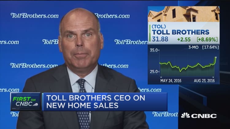 Toll Brothers CEO on new home sales