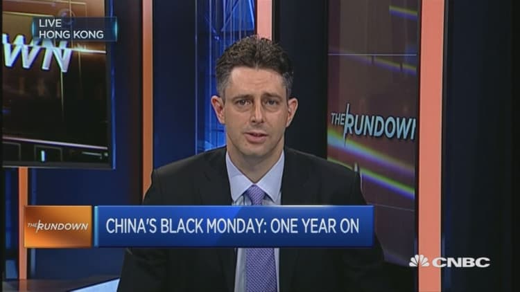 China's Black Monday: One year on