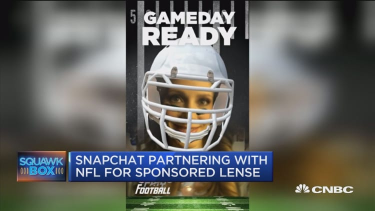 Snapchat and NFL team up 