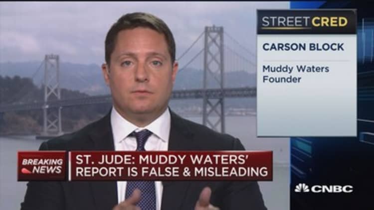 St. Jude refutes Muddy Waters' claims