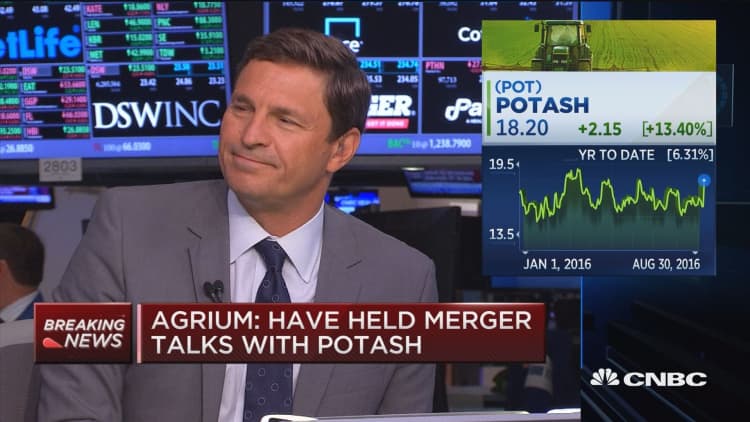 Agrium: Have held merger talks with Potash