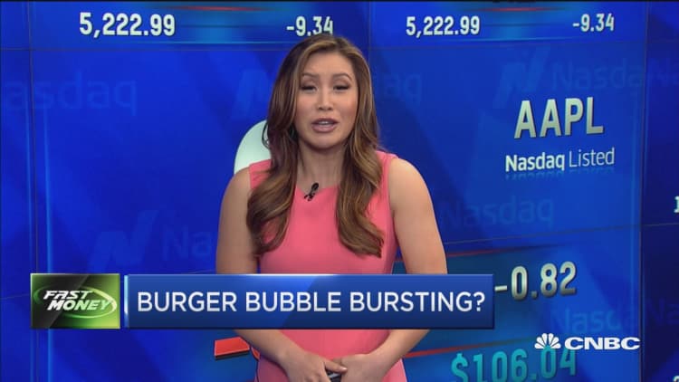 Burger bubble bursting?