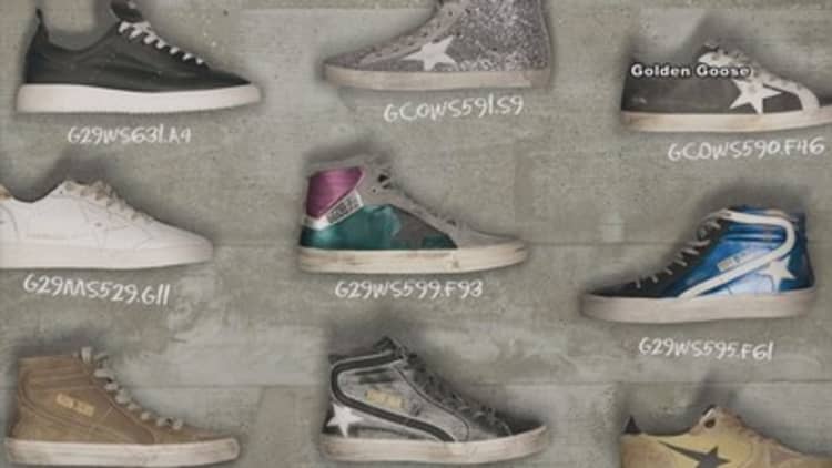 Designer sells $600 'distressed' shoes