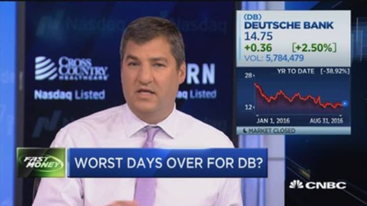 Worst days over for Deutsche Bank?
