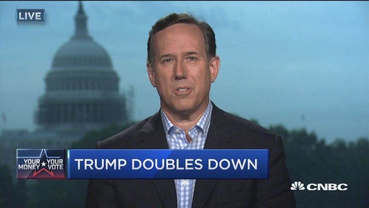 Santorum: This is a race Trump should win