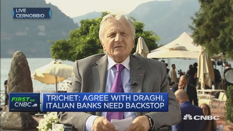 Euro area growth totally insufficient: Trichet