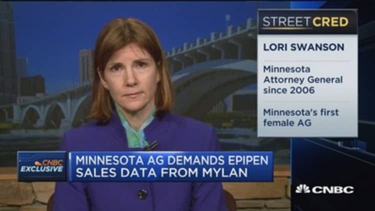 Minnesota AG on Mylan EpiPen pricing