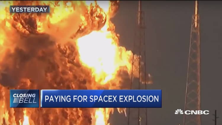 Who pays for SpaceX explosion?