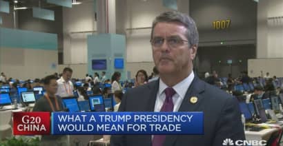 US anti-trade election rhetoric concerning: WTO