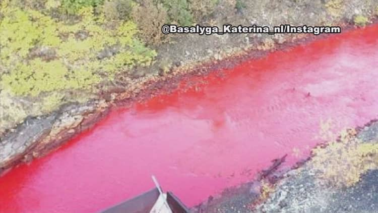Experts weigh in why river turned blood red