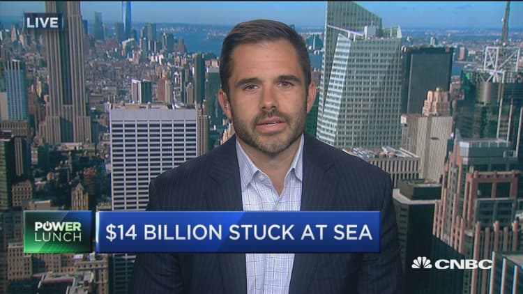 $14 billion stuck at sea