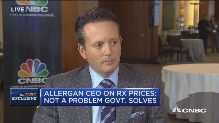 Allergan CEO on Rx prices: Not a problem govt. solves