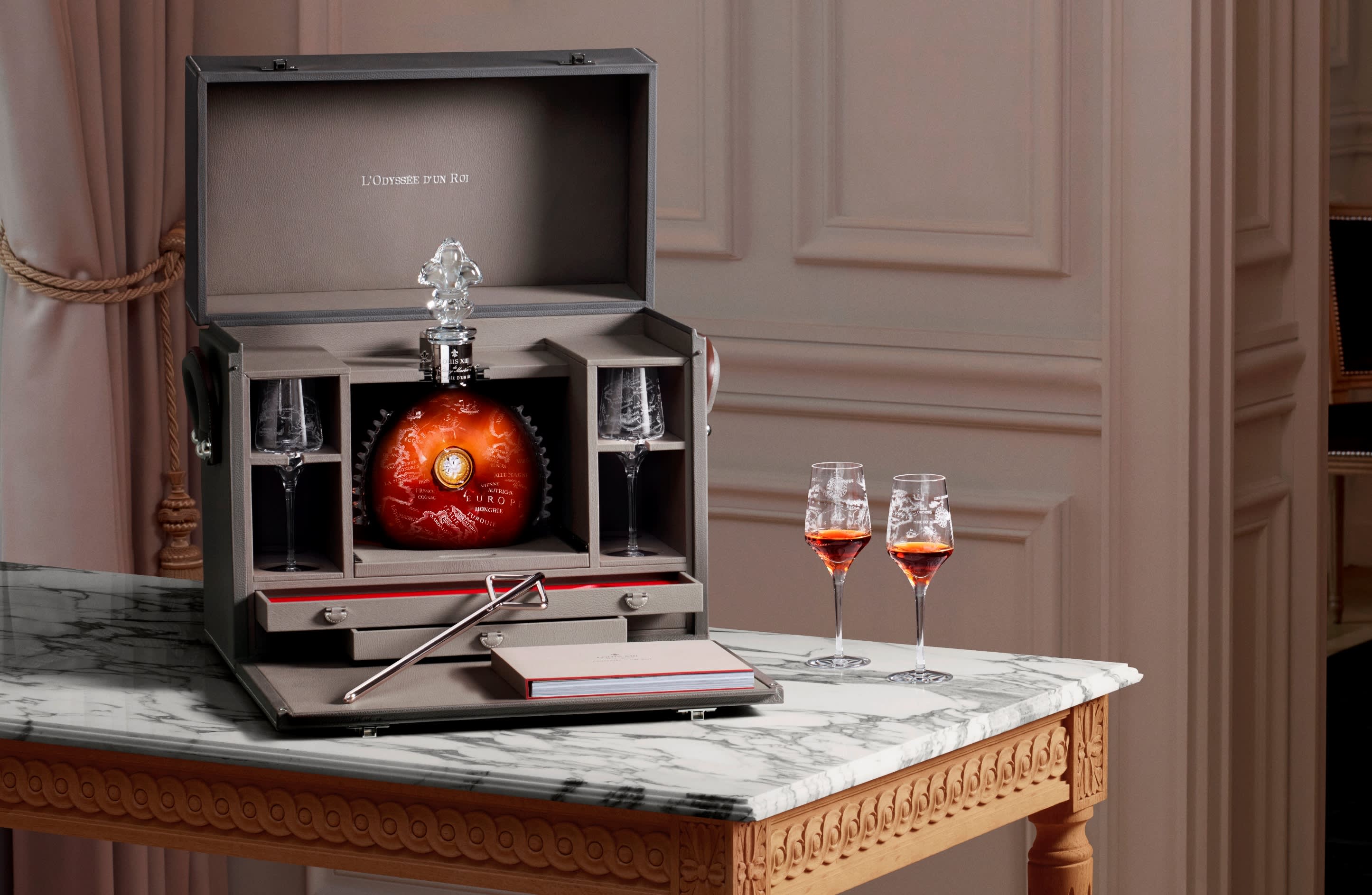 Hennessy Decanter & Louis Vuitton Trunk