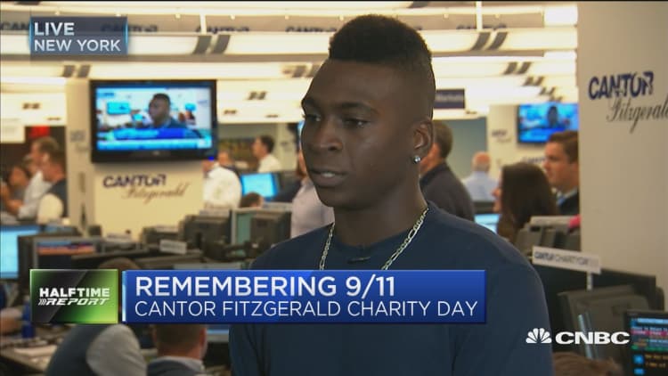 MLB's Didi Gregorius at Cantor Fitzgerald Charity Day
