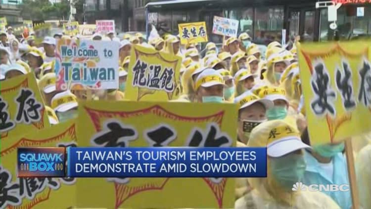 Tourism takes a hit in Taiwan