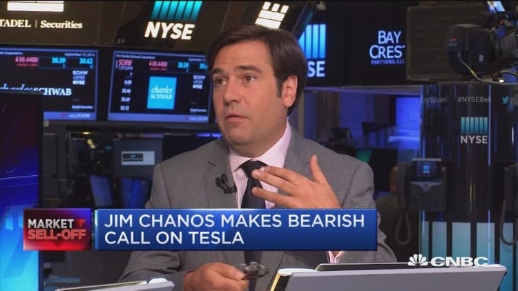Jim Chanos makes bearish call on Tesla