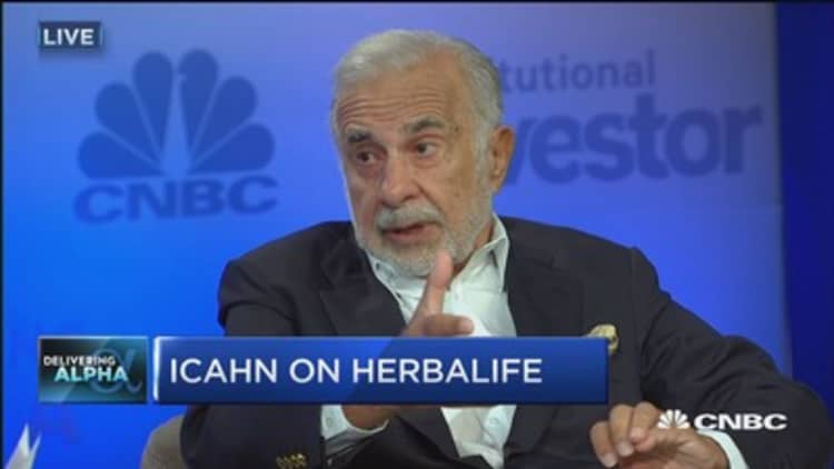 Icahn: I believe Herbalife makes good products