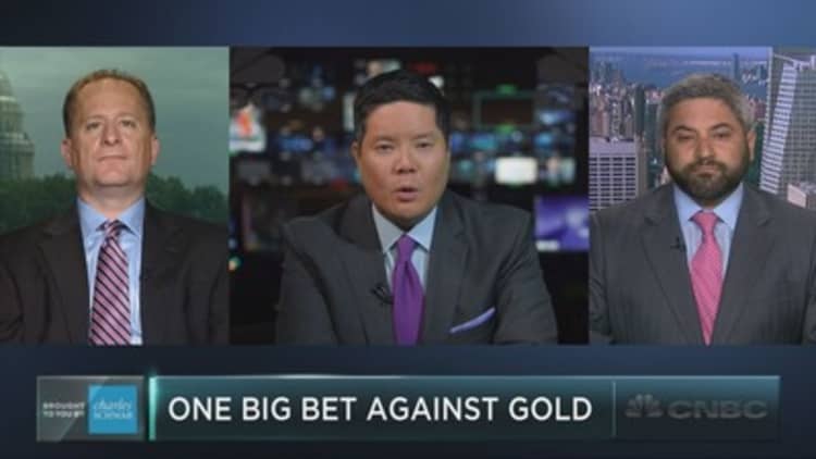The million-dollar bet against gold