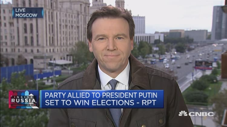 Putin's party ahead in Russian elections