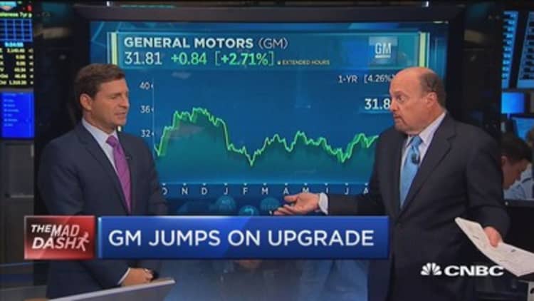 Cramer's Mad Dash: GM jumps on upgrade 