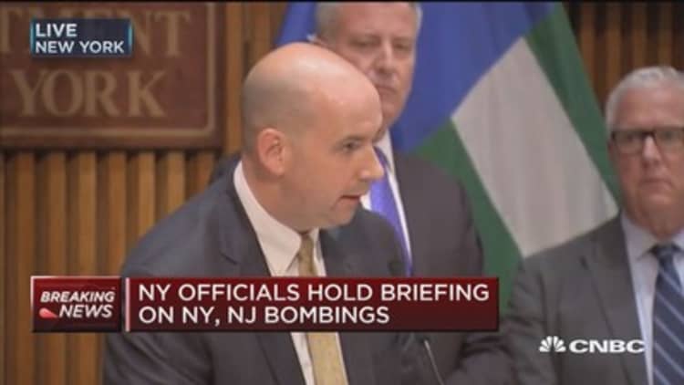 NY officials hold briefing on NY, NJ bombings