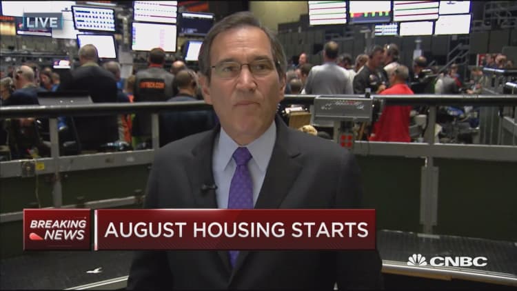 Housing starts down 5.8% in August