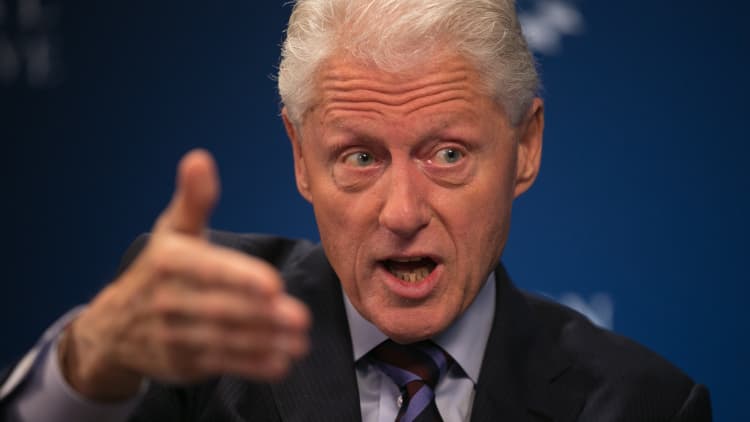 Bill Clinton talks trade and taxes 