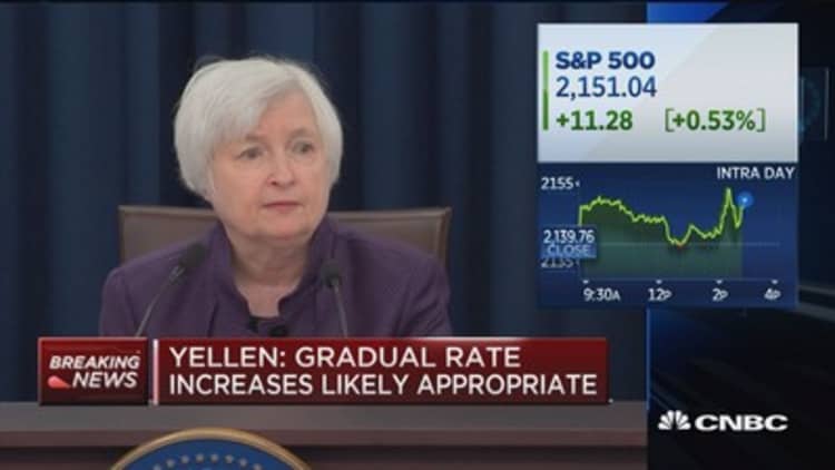 Yellen: Generally pleased with how economy is doing