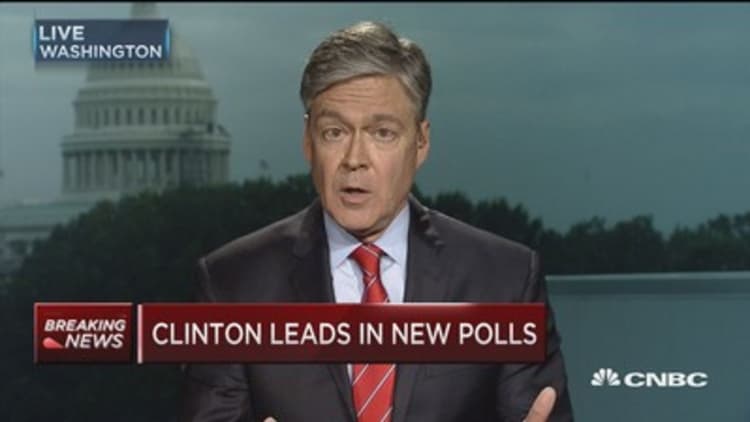 Clinton leads in new polls