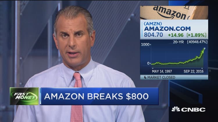 Amazon breaks $800
