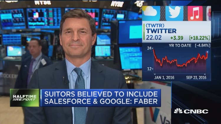 Twitter in talks with suitors including Salesforce & Google