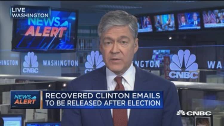 Recovered Clinton emails to be released after election