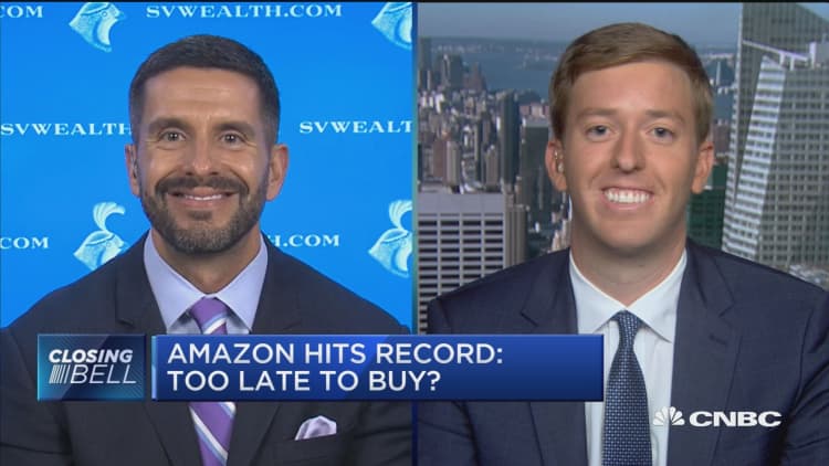 Amazon hits record: Too late to buy?