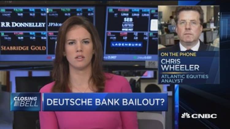 Does Deutsche Bank need a bailout?