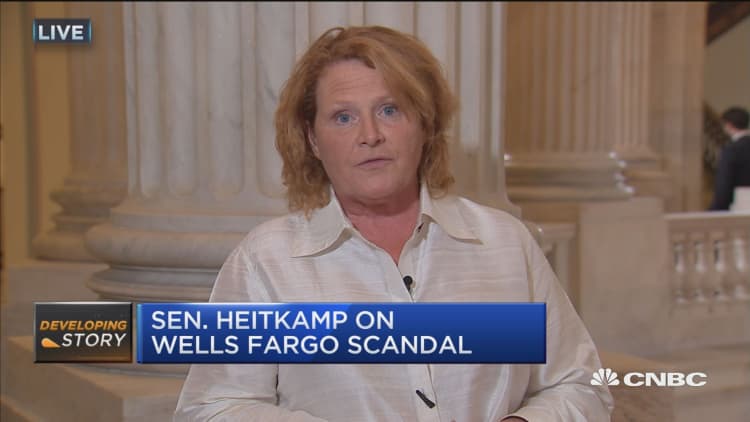 Sen. Heitkamp on Wells Fargo scandal: 'Too little, too late'