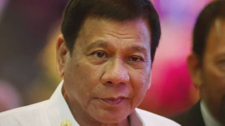 Philippine President Rodrigo Duterte likens himself to Hitler