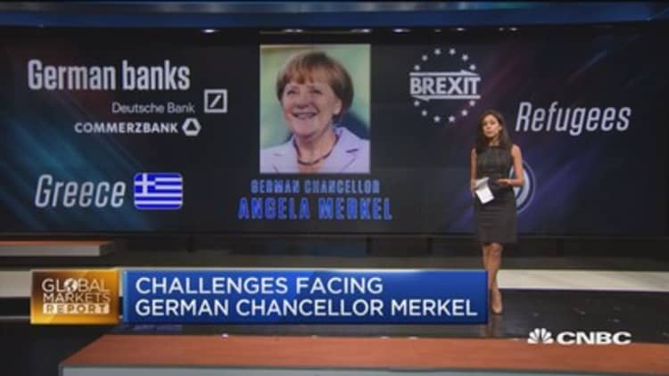 European stocks hit session highs on Deutsch rebound