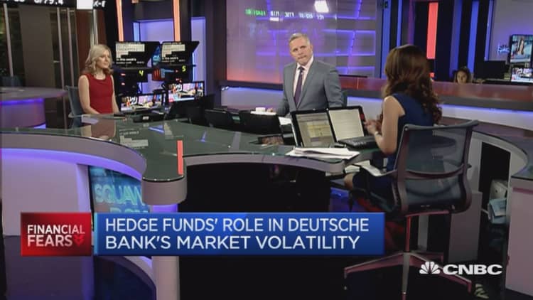 Hedge funds have shorted Deutsche Bank stock all year: Reporter