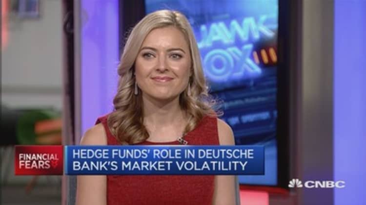 Did hedge funds contribute to Deutsche Bank instability?