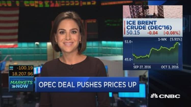 OPEC deal pushes prices up