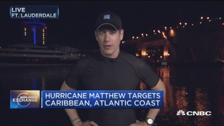 Hurricane Matthew targets the Bahamas