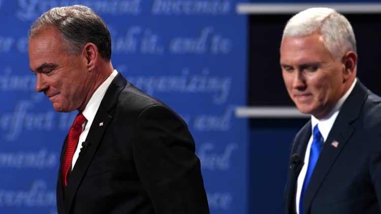 Pence, Kaine clash at VP debate