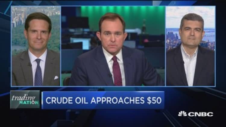 Trading Nation: Crude oil approaches $50