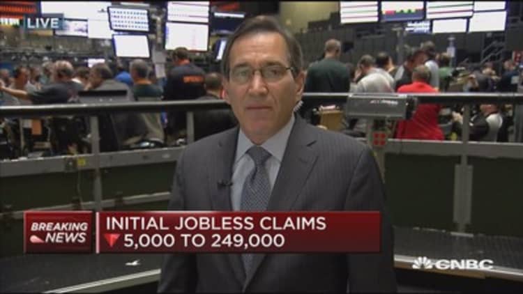Jobless claims down 5K to 249,000