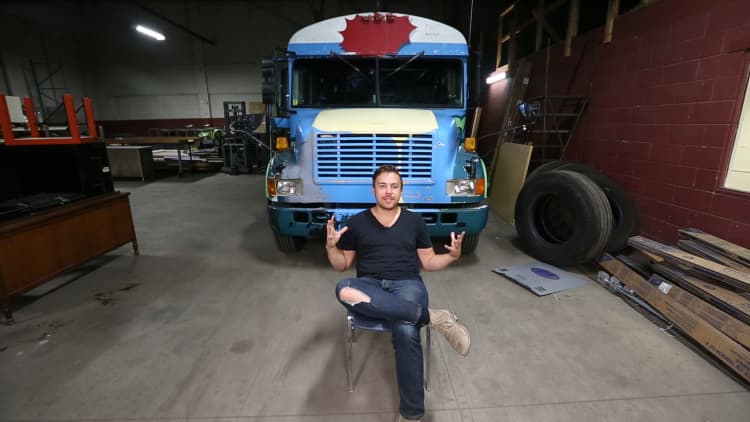 He wasn't happy with Detroit's buses, so he bought his own